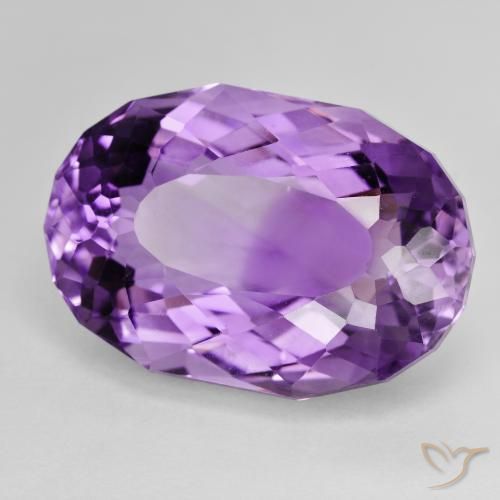 Ametista Viola violaceo intenso naturale da 26.10 ct, Ovale, VVS