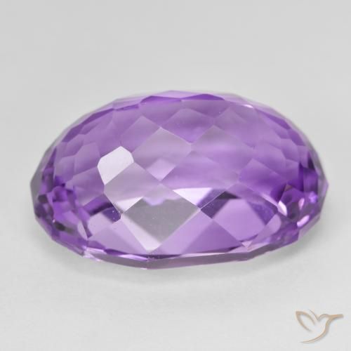 Ametista Viola violaceo intenso naturale da 26.10 ct, Ovale, VVS