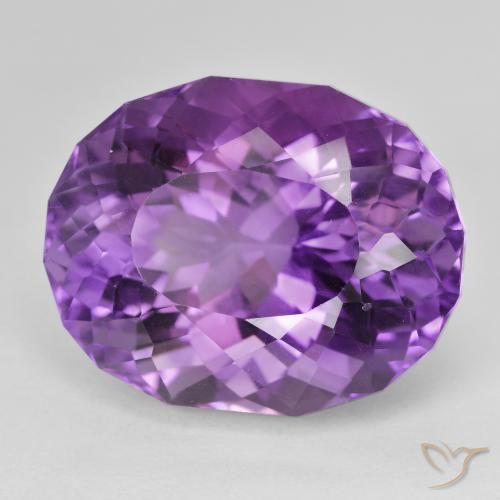 Ametista violaceo naturale da 30.35 ct, Ovale, VVS
