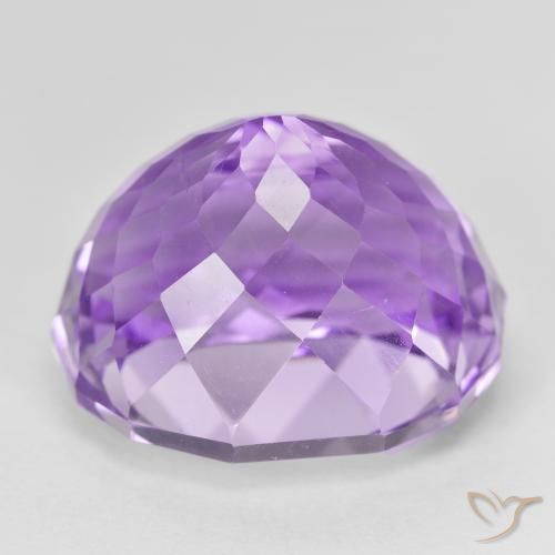 Ametista viola vivido naturale da 24.84 ct, Ovale, VVS-VS