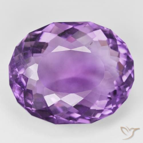 31.24ct Naturale viola vivido Ametista, Ovale, VVS-VS