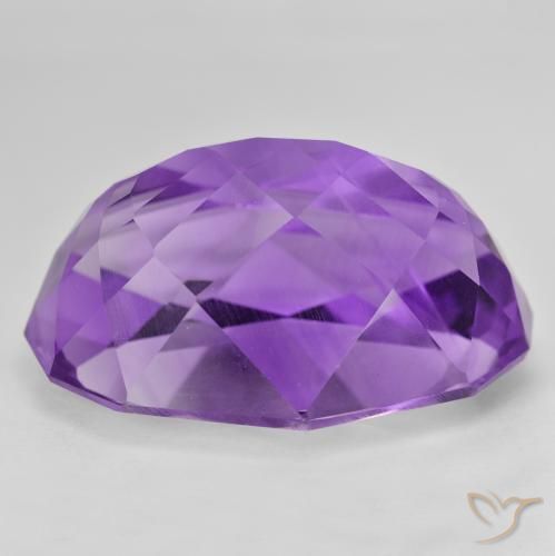 Ametista Viola medio naturale da 54.55 ct, Ovale, VVS-VS