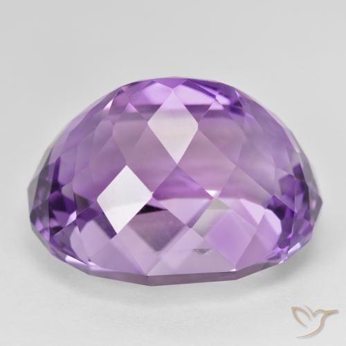 Ametista violaceo naturale da 37.96 ct, Ovale, VVS-VS