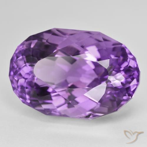 Ametista Viola Intenso naturale da 31.99 ct, Ovale, VVS-VS