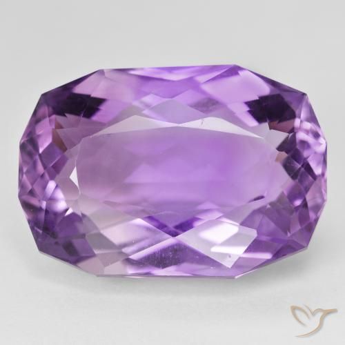28.85ct Naturale Viola violaceo medio Ametista, Cuscino, VVS-VS
