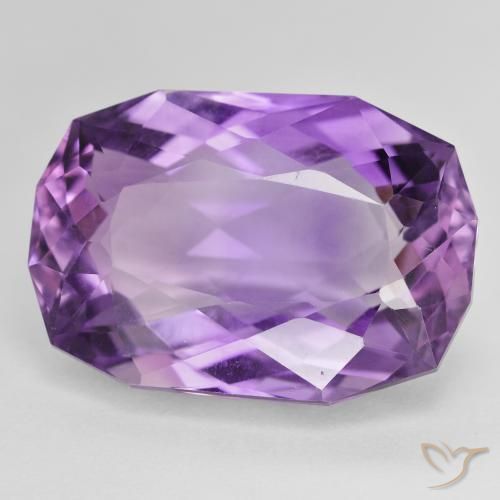 Ametista Viola violaceo medio naturale da 28.85 ct, Cuscino, VVS-VS