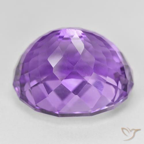 Ametista viola vivido naturale da 33.44 ct, Ovale, VVS-VS