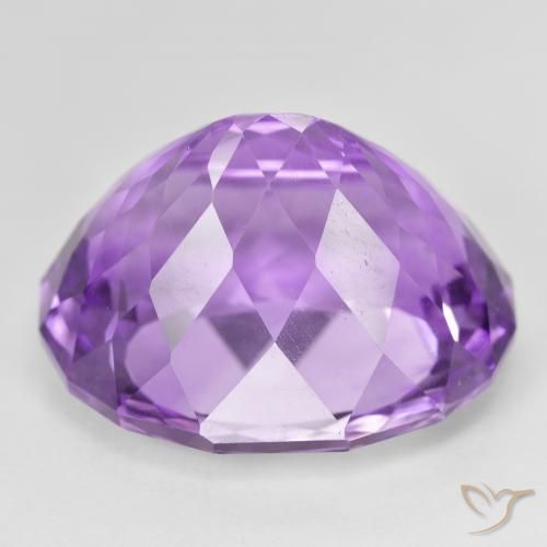 Ametista Viola medio naturale da 28.91 ct, Ovale, VVS-VS