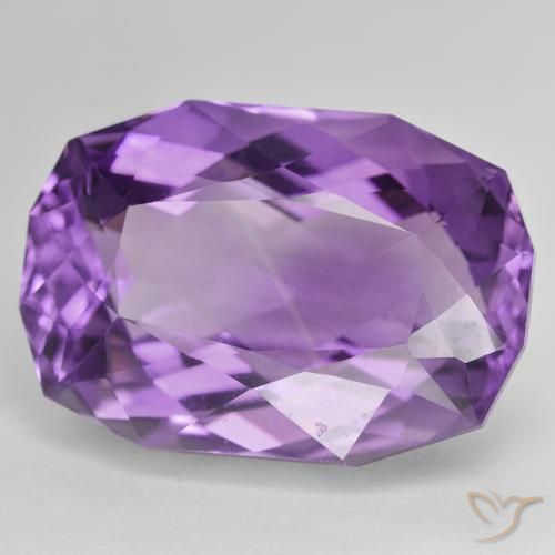 Ametista Viola medio naturale da 36.31 ct, Cuscino, VVS-VS