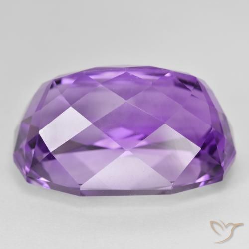 Ametista Viola medio naturale da 36.31 ct, Cuscino, VVS-VS