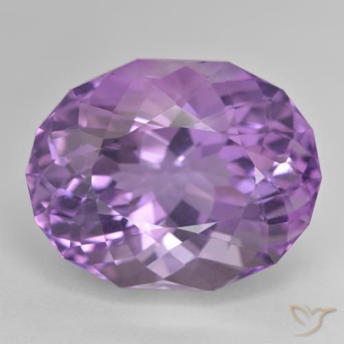 31.42ct Naturale Viola chiaro-medio Ametista, Ovale, VVS