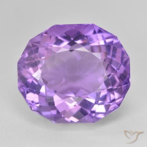 17.75ct Naturale Viola medio Ametista, Ovale, VVS-VS
