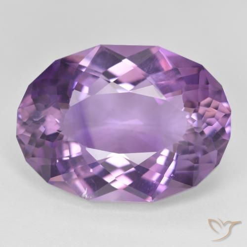 21.94ct Naturale violaceo Ametista, Ovale, VVS-VS