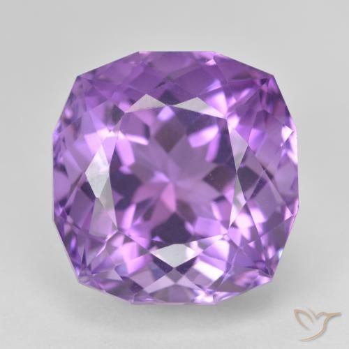 21.58ct Naturale Viola Intenso Ametista, Cuscino, VVS-VS