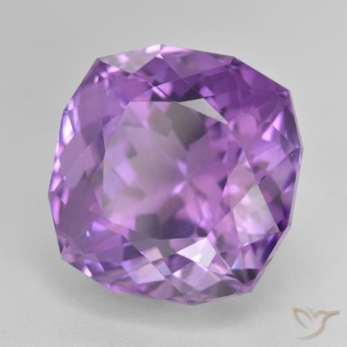 Ametista Viola Intenso naturale da 21.58 ct, Cuscino, VVS-VS
