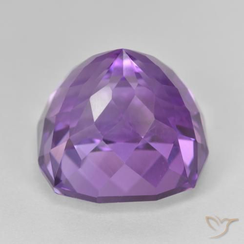 Ametista Viola Intenso naturale da 21.58 ct, Cuscino, VVS-VS