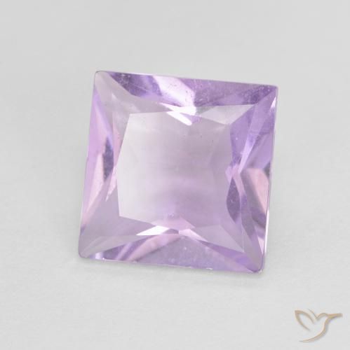 Ametista Viola tendente al rosa naturale da 1.21 ct, Quadrato, VS