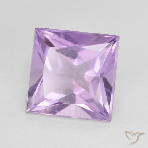 Ametista Viola rosa medio naturale da 2.25 ct, Quadrato, VS