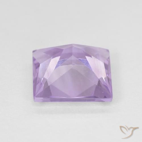 Ametista Viola rosato chiaro naturale da 1.84 ct, Quadrato, VS