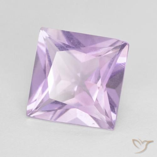 Ametista Viola rosato chiaro naturale da 2.08 ct, Quadrato, VS