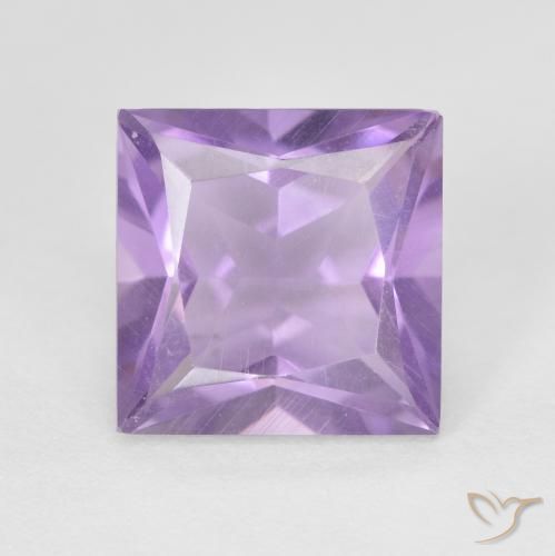 2.35ct Naturale Viola rosato chiaro Ametista, Quadrato, VVS