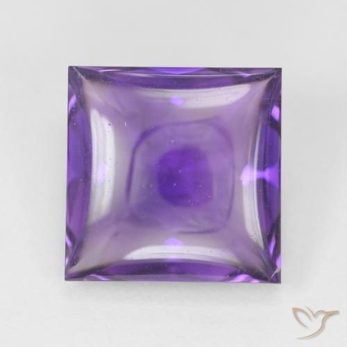 4.10ct Naturale Medium Light-Violet Ametista, Quadrato, Trasparente
