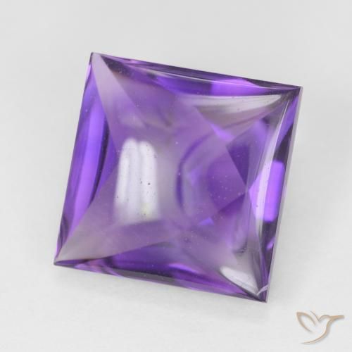 Ametista Medium Light-Violet naturale da 4.10 ct, Quadrato, Trasparente