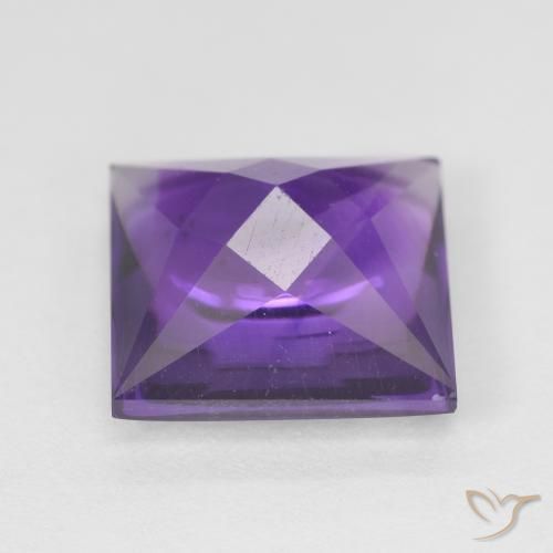 Ametista Medium Light-Violet naturale da 4.10 ct, Quadrato, Trasparente