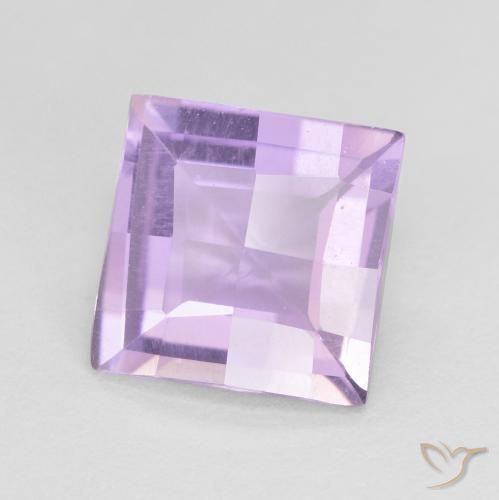 Ametista Iris Violetta naturale da 1.54 ct, Quadrato, VVS-VS
