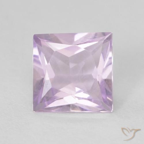 0.93ct Naturale Magenta chiaro Ametista, Quadrato, VVS