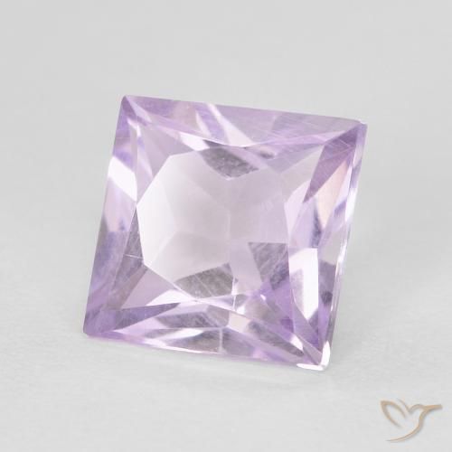 Ametista Magenta chiaro naturale da 0.93 ct, Quadrato, VVS