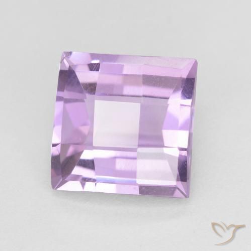 Ametista Viola tendente al rosa naturale da 2.41 ct, Quadrato, VVS