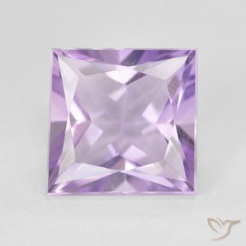 4.33ct Naturale Viola medio Ametista, Quadrato, VVS
