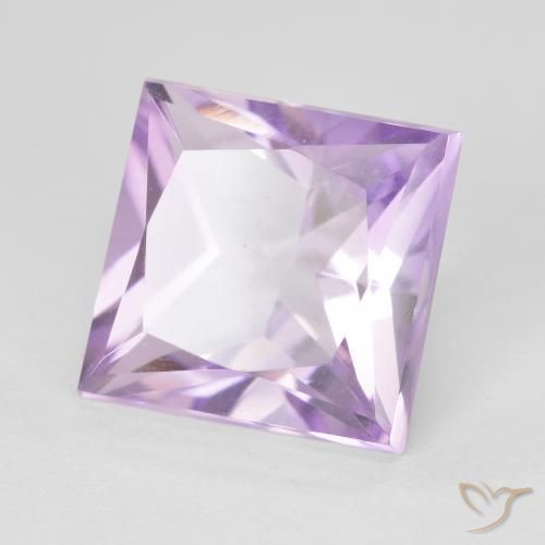 Ametista Viola medio naturale da 4.33 ct, Quadrato, VVS
