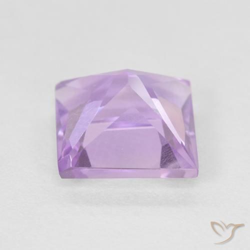 Ametista Viola rosa medio naturale da 1.55 ct, Quadrato, VVS
