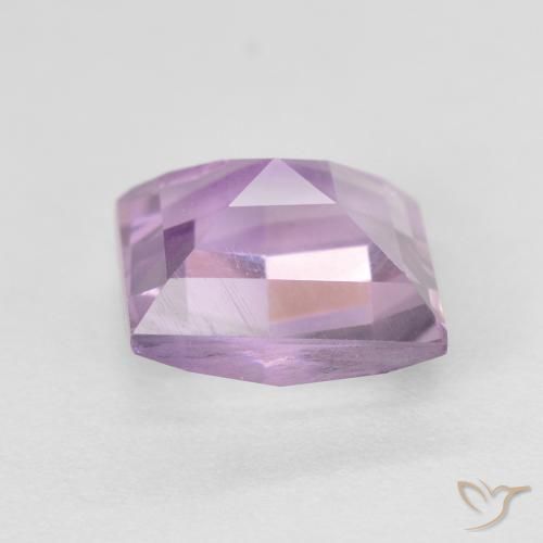 Ametista Viola rosato chiaro naturale da 1.71 ct, Quadrato, VVS