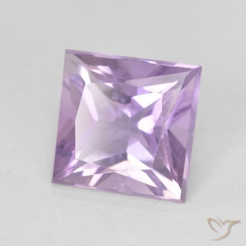 Ametista Viola chiaro naturale da 1.97 ct, Quadrato, VS
