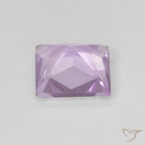 Ametista Viola rosato chiaro naturale da 1.35 ct, Quadrato, VS