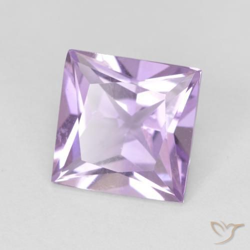 Ametista Viola chiaro naturale da 2.03 ct, Quadrato, VS