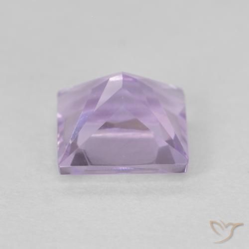 Ametista Viola chiaro naturale da 0.66 ct, Quadrato, VVS-VS