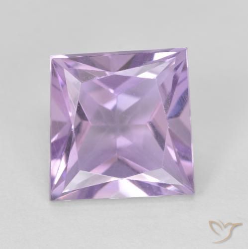 3.09ct Naturale Viola chiaro Ametista, Quadrato, VVS