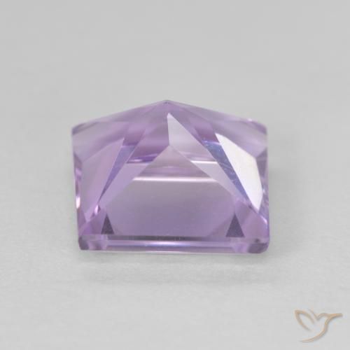 Ametista Viola chiaro naturale da 3.09 ct, Quadrato, VVS