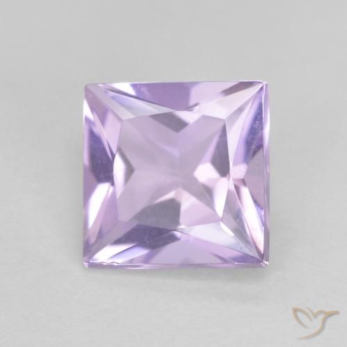 0.97ct Naturale Viola chiaro Ametista, Quadrato, VVS