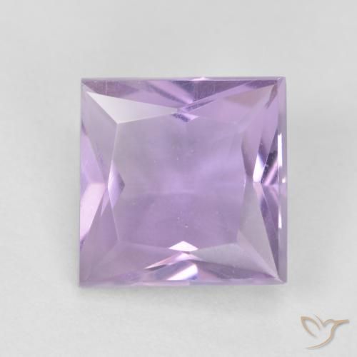 1.23ct Naturale Viola chiaro Ametista, Quadrato, VVS
