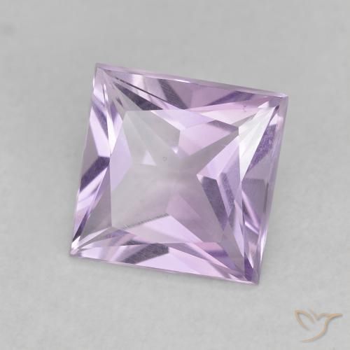 Ametista Viola chiaro naturale da 1.80 ct, Quadrato, VVS