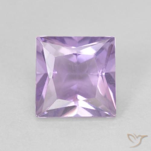 1.05ct Naturale Viola tendente al rosa Ametista, Quadrato, VVS-VS
