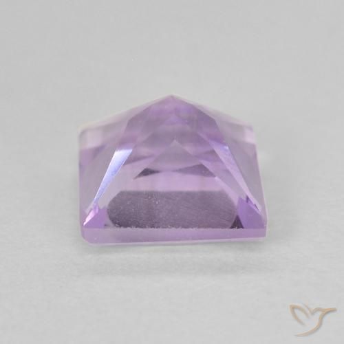 Ametista Viola chiaro naturale da 1.11 ct, Quadrato, VVS-VS