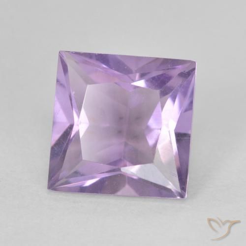 Ametista Viola rosa medio naturale da 2.29 ct, Quadrato, VVS-VS