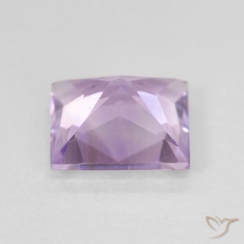 Ametista Viola chiaro naturale da 2.01 ct, Quadrato, VVS-VS
