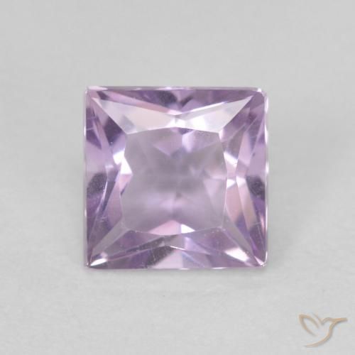 0.62ct Naturale Viola chiaro Ametista, Quadrato, VVS